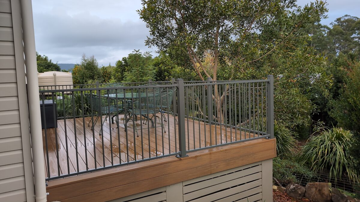 Deck and balustrade