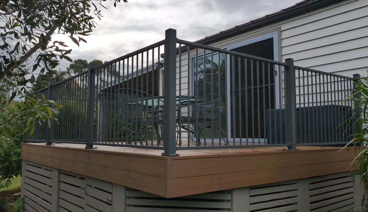 Deck and balustrade